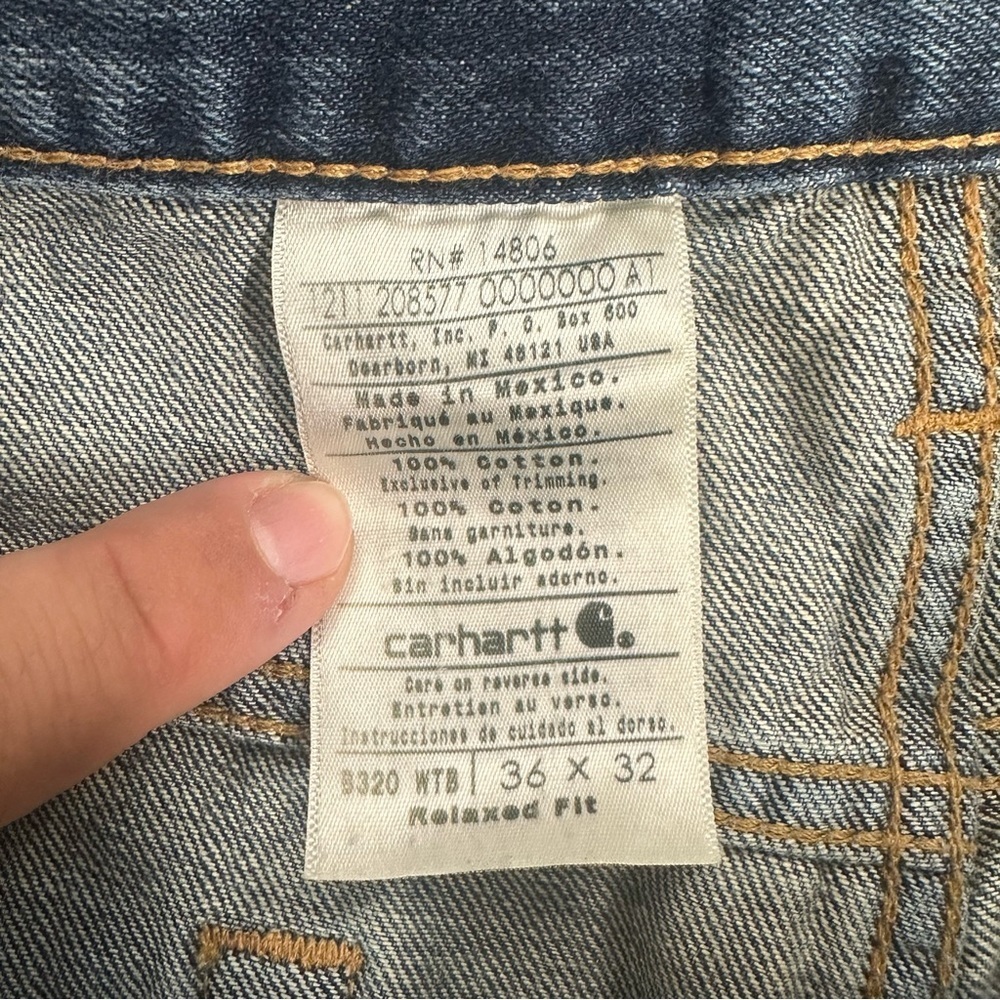 Carhartt Relaxed Straight Men’s Jeans Size 36x32 - Picture 4 of 7